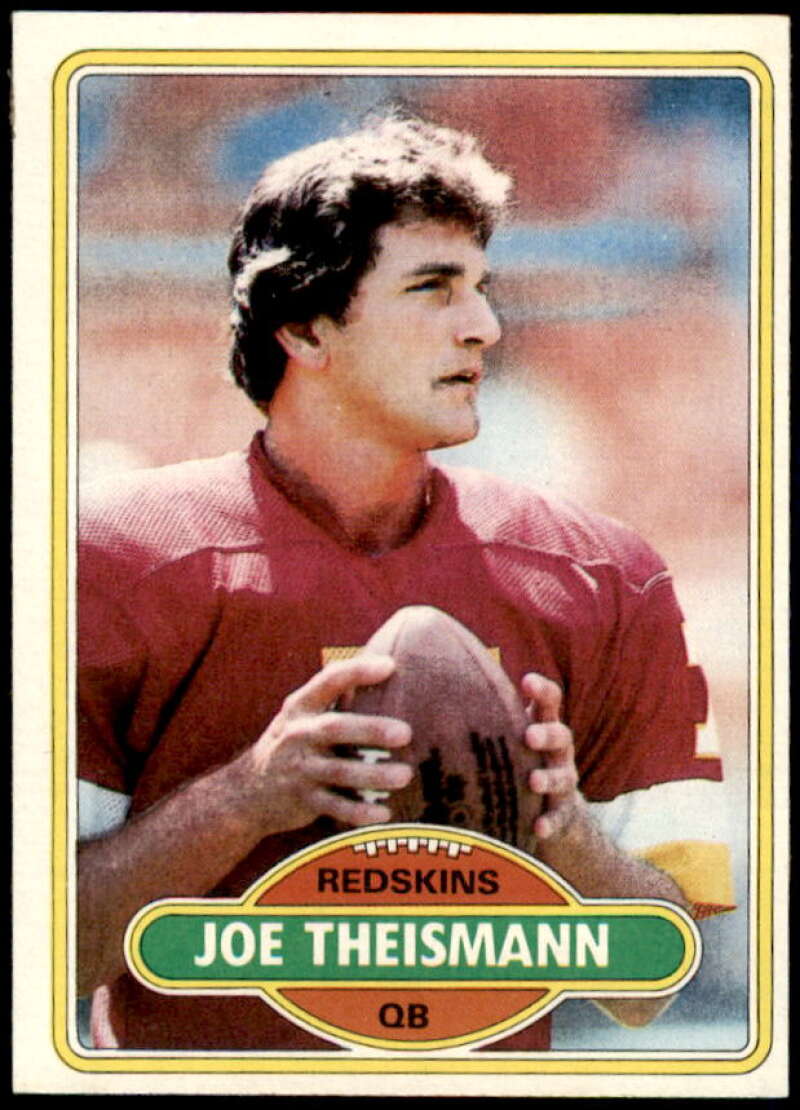 Joe Theismann Card 1980 Topps #475  Image 1