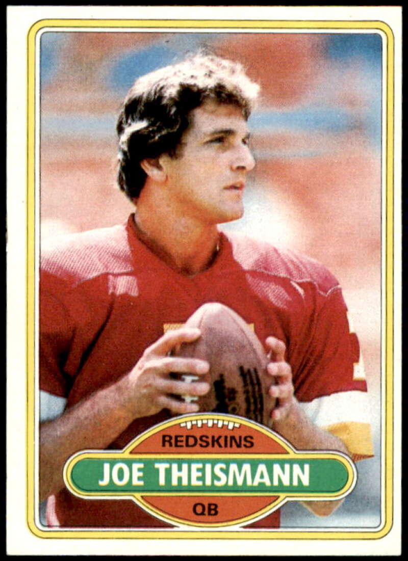 Joe Theismann Card 1980 Topps #475  Image 1