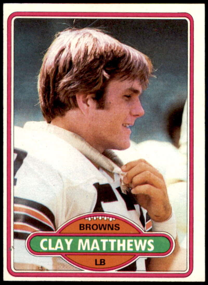 Clay Matthews Rookie Card 1980 Topps #418  Image 1