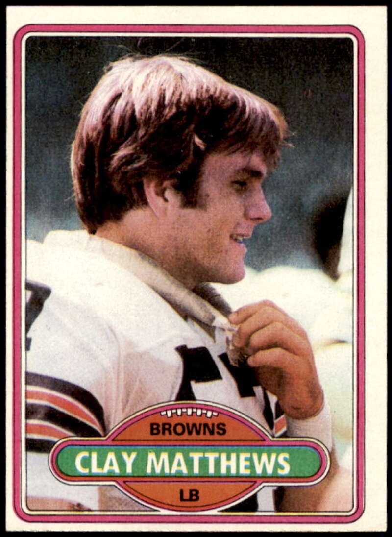 Clay Matthews Rookie Card 1980 Topps #418  Image 1