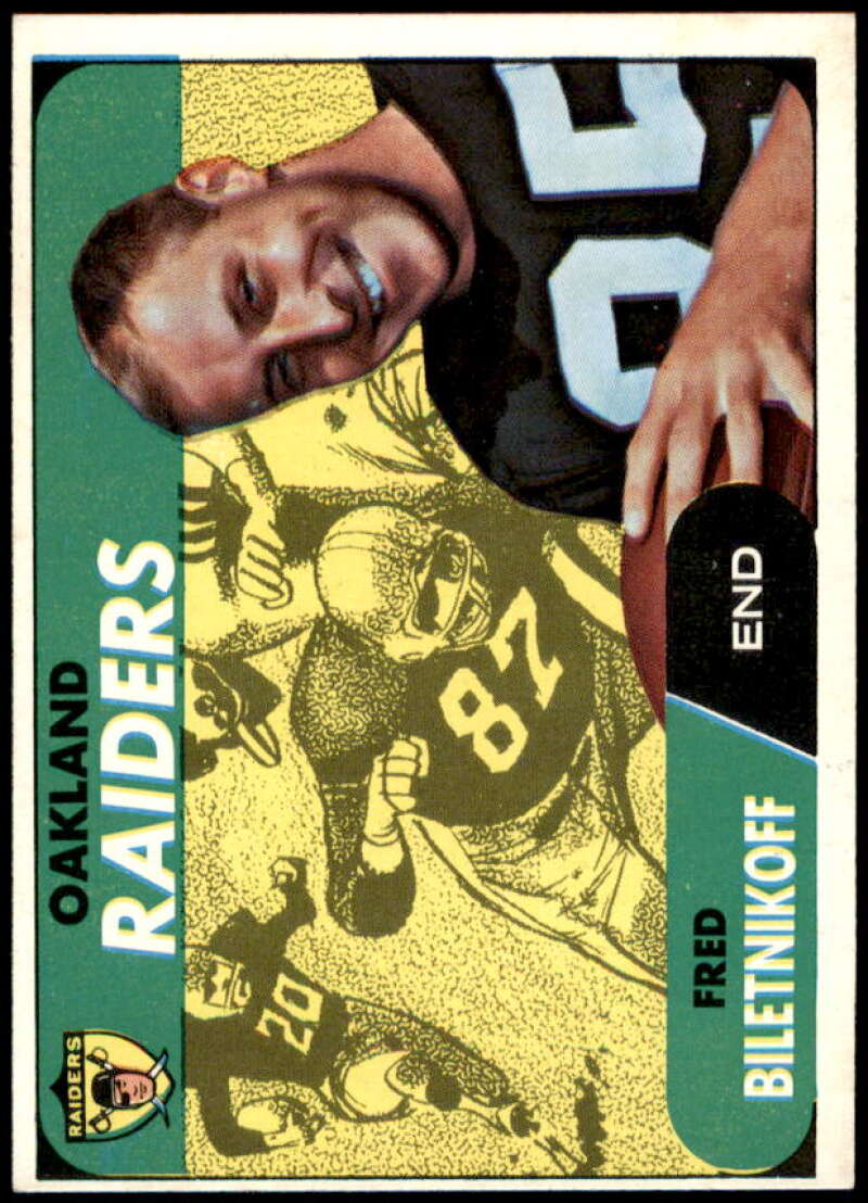 Fred Biletnikoff Card 1968 Topps #168  Image 1