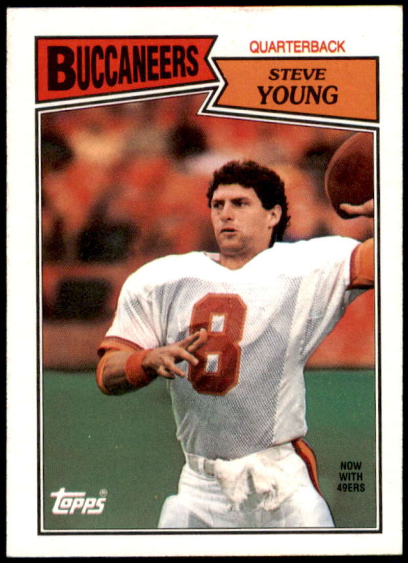 Steve Young Card 1987 Topps #384  Image 1