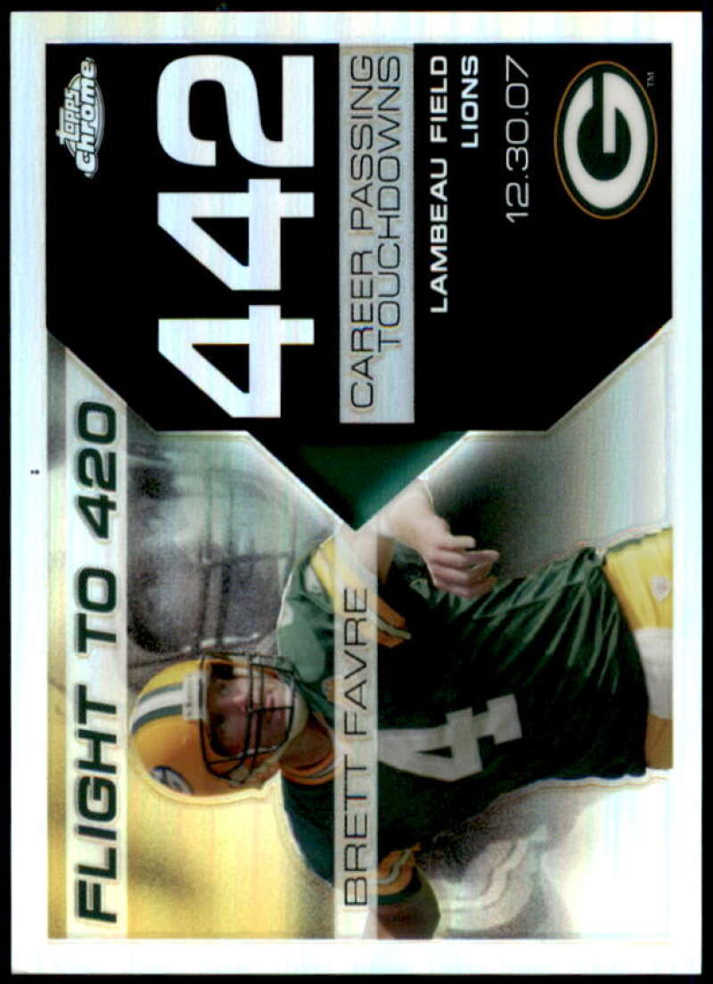 Brett Favre Card 2008 Topps Chrome  Collection Refractors #BF442  Image 1