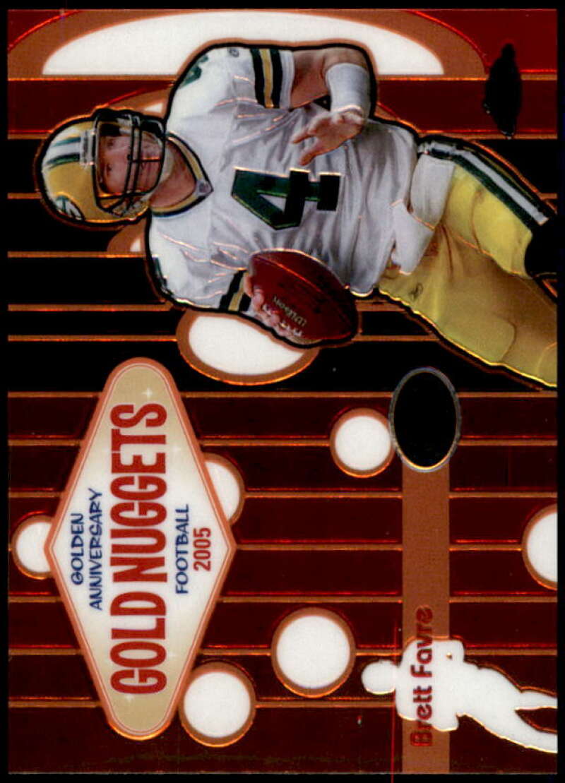 Brett Favre Card 2005 Topps Chrome Golden Anniversary Gold Nuggets #GN2  Image 1