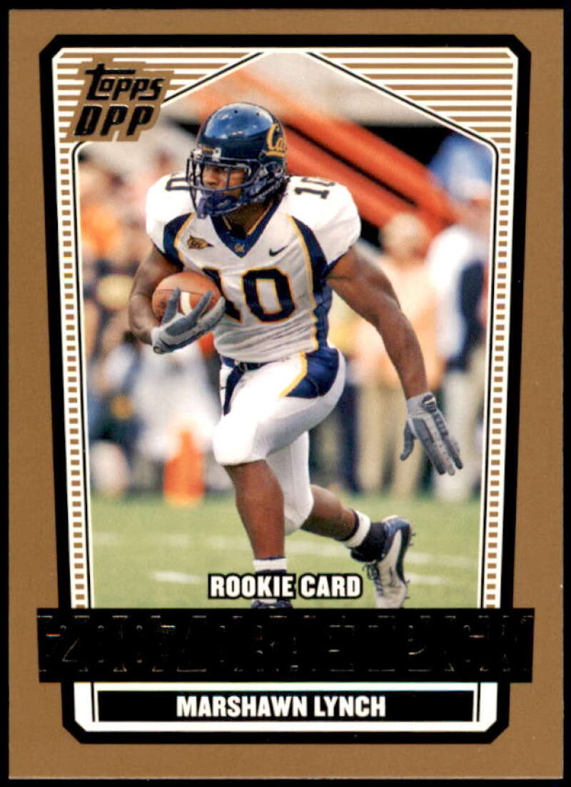 Marshawn Lynch Rookie Card 2007 Topps Draft Picks and Prospects #133  Image 1