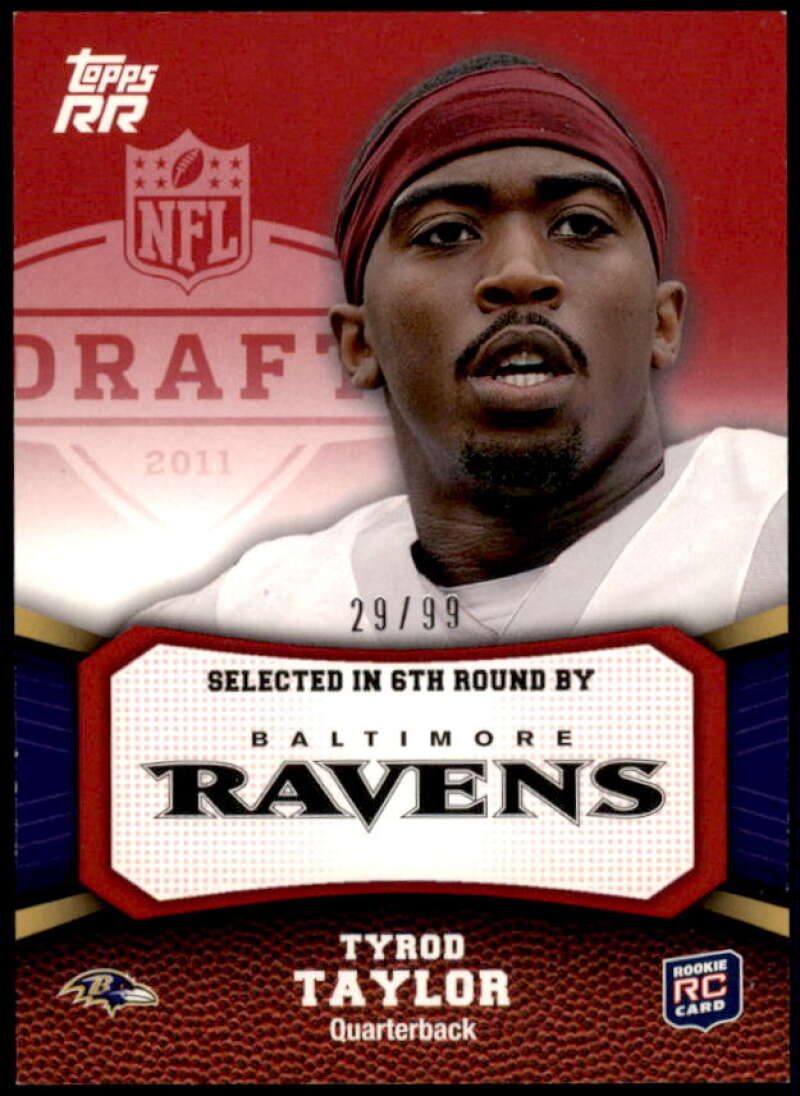 Tyrod Taylor Rookie Card 2011 Topps Rising Rookies Red #172  Image 1