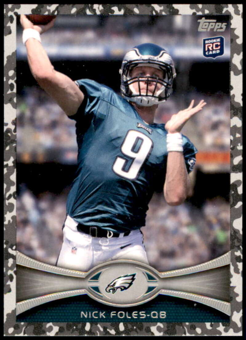 Nick Foles Rookie Card 2012 Topps Camo #186  Image 1