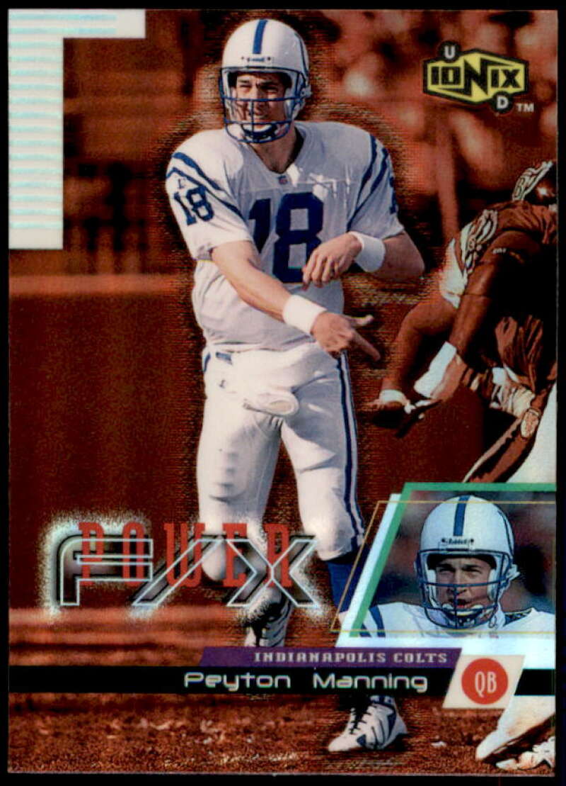 Peyton Manning Card 1999 UD Ionix Power F/X #P1  Image 1