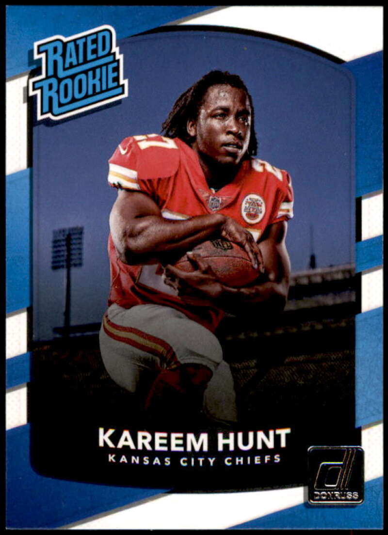 Kareem Hunt RR Rookie Card 2017 Donruss #332  Image 1