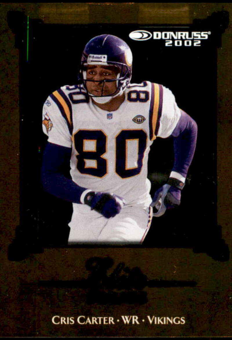 Cris Carter Card 2002 Donruss Elite Series #ES6  Image 1