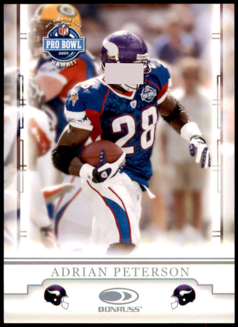 Adrian Peterson Card 2009 Donruss Pro Bowl Promos #AP  Image 1