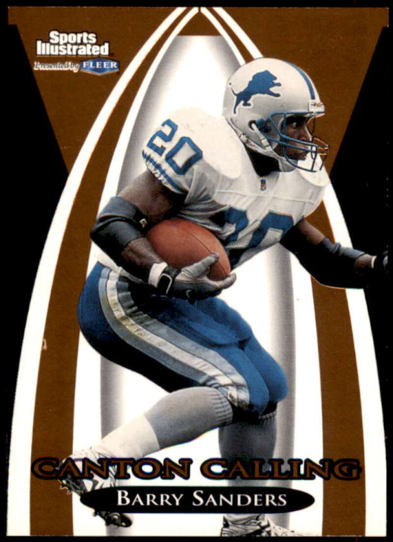 Barry Sanders Card 1999 Sports Illustrated Canton Calling #5  Image 1