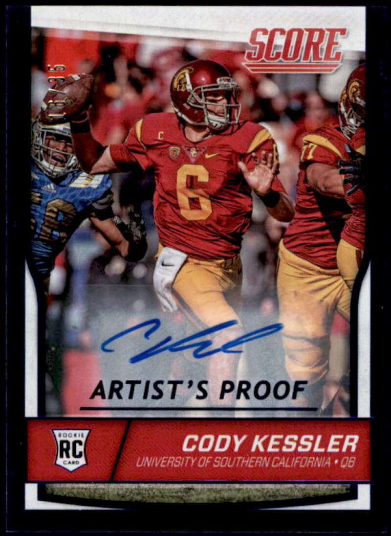 Cody Kessler Card 2016 Score Rookie Autographs Artist's Proof #341  Image 1