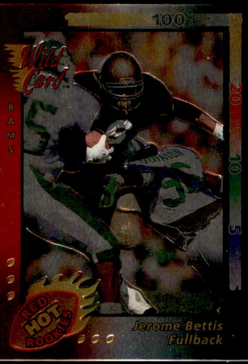 Jerome Bettis Rookie Card 1993 Wild Card Superchrome Red Hot Rookies #SCR3  Image 1