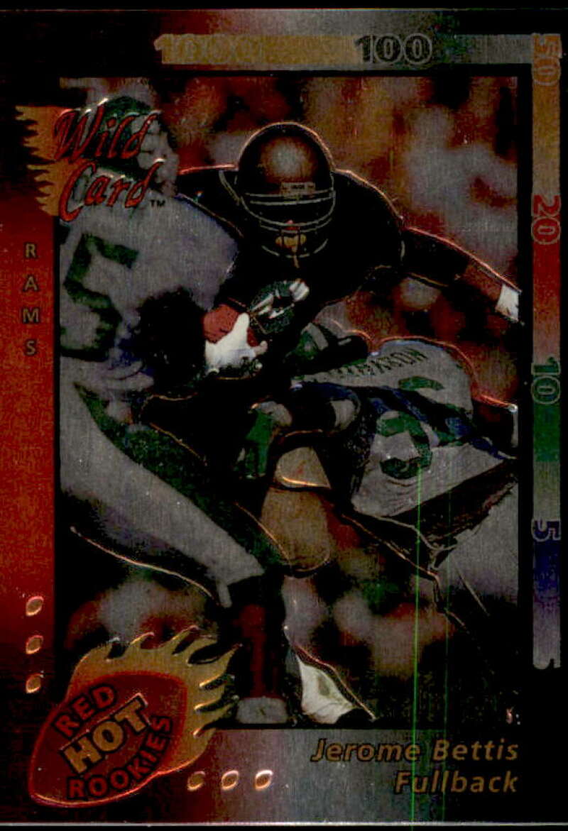 Jerome Bettis Rookie Card 1993 Wild Card Superchrome Red Hot Rookies #SCR3  Image 1