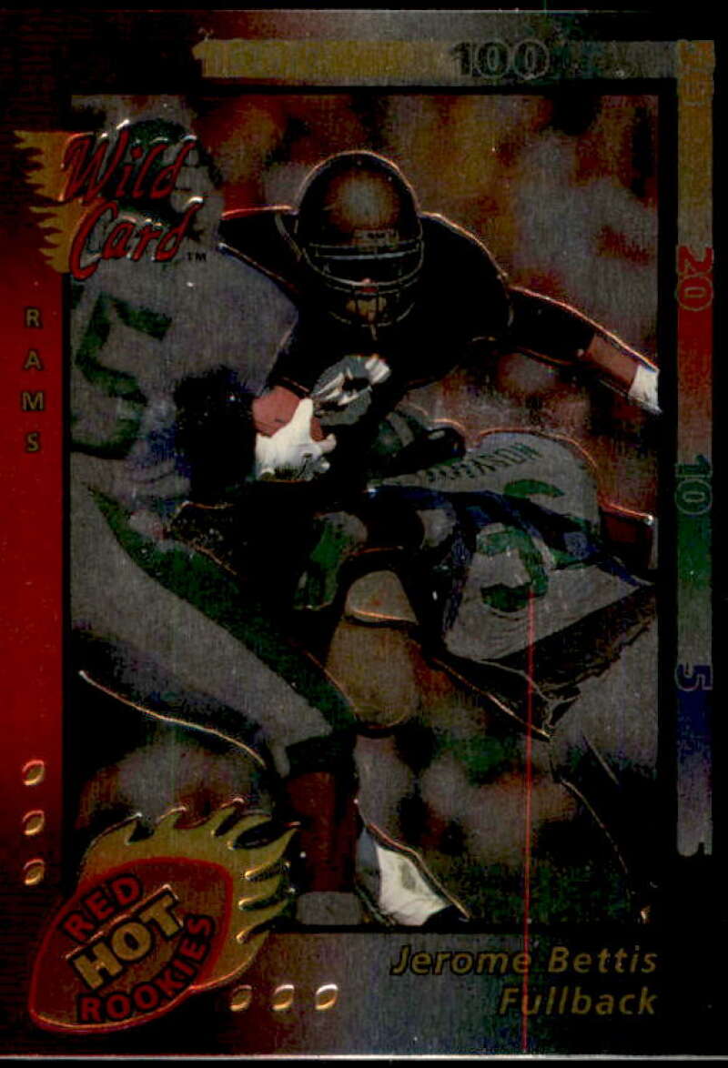 Jerome Bettis Rookie Card 1993 Wild Card Superchrome Red Hot Rookies #SCR3  Image 1