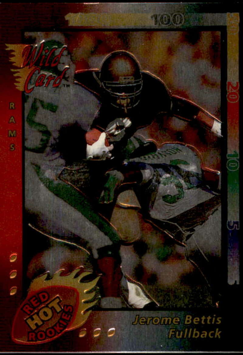 Jerome Bettis Rookie Card 1993 Wild Card Superchrome Red Hot Rookies #SCR3  Image 1