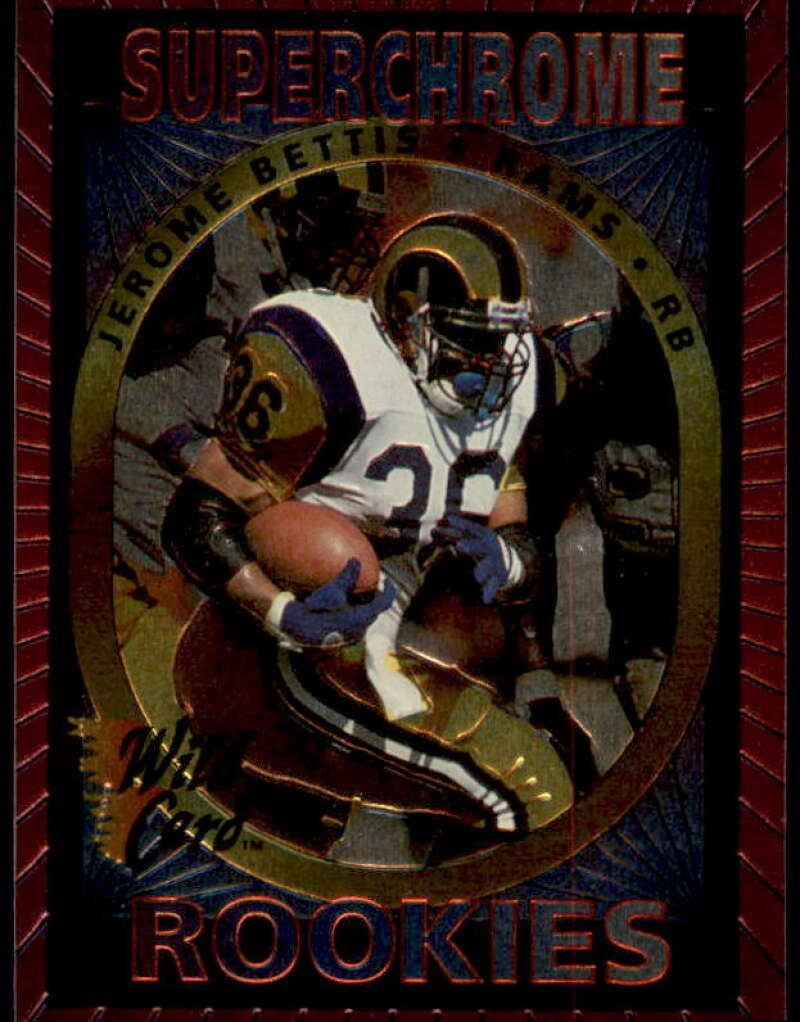 Jerome Bettis Rookie Card 1993 Wild Card Superchrome Rookies #39  Image 1