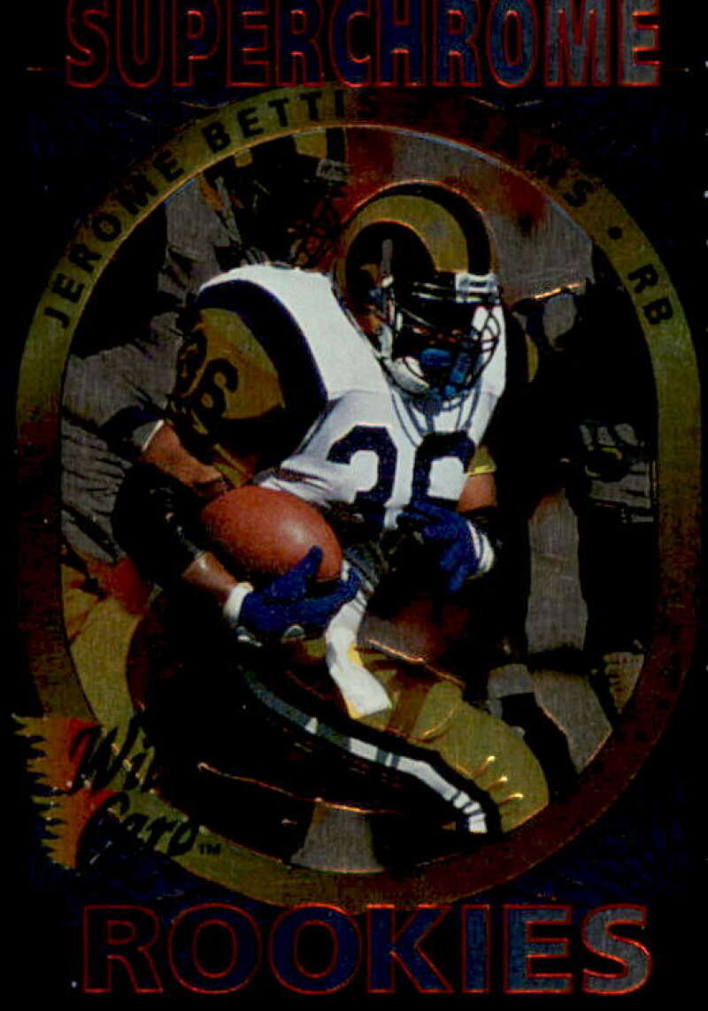 Jerome Bettis Rookie Card 1993 Wild Card Superchrome Rookies #39  Image 1