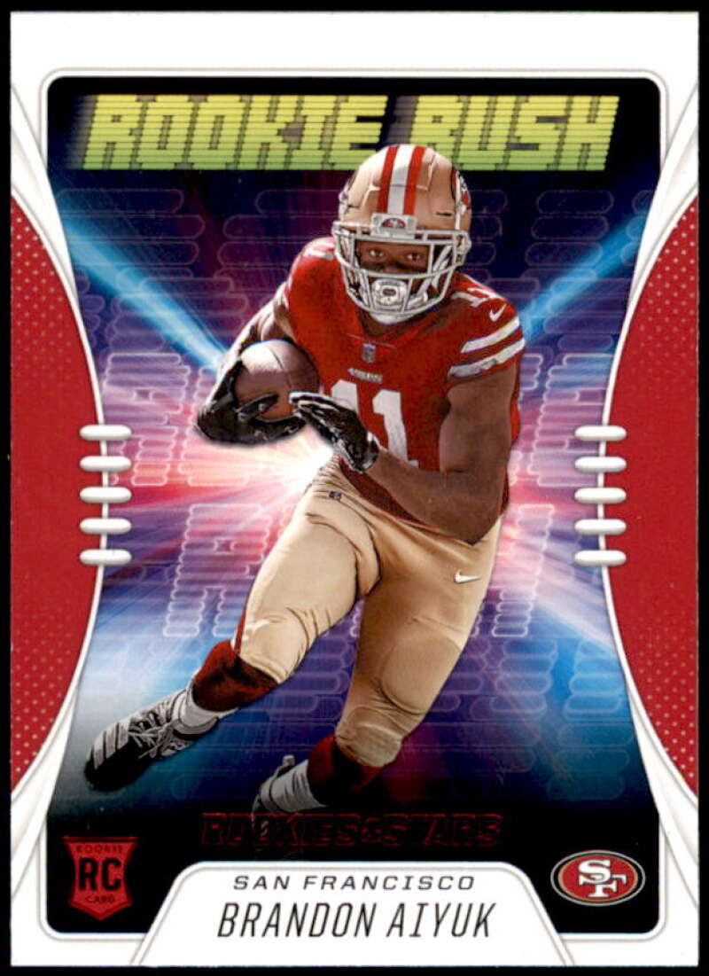 Brandon Aiyuk Rookie Card 2020 Rookies and Stars Rookie Rush #18  Image 1