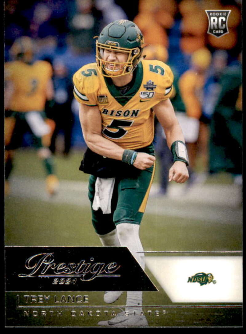 Trey Lance Rookie Card 2021 Panini Chronicles Draft Picks Prestige #81  Image 1