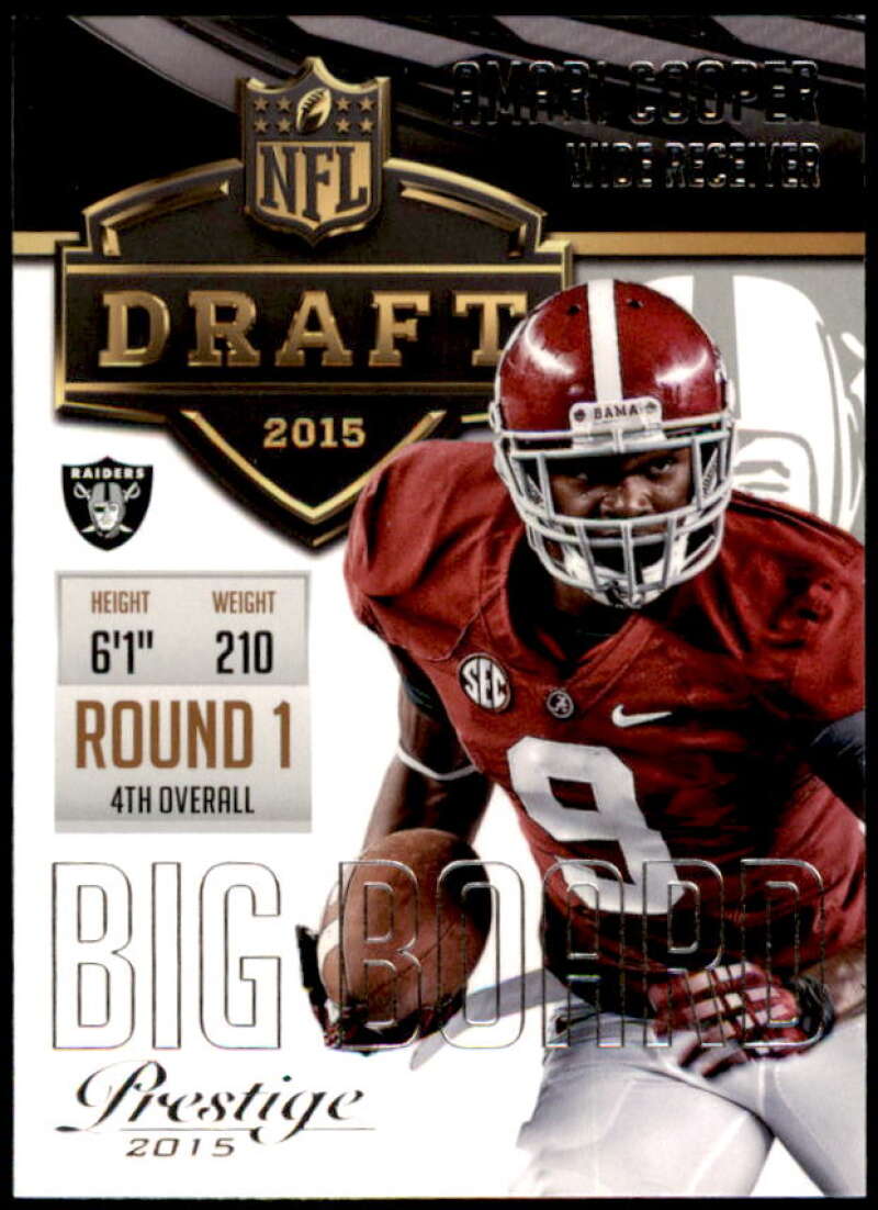 Amari Cooper Rookie Card 2015 Prestige Draft Big Board #20  Image 1