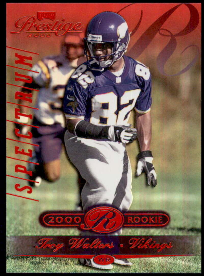 Troy Walters Card 2000 Playoff Prestige Spectrum Red #274  Image 1