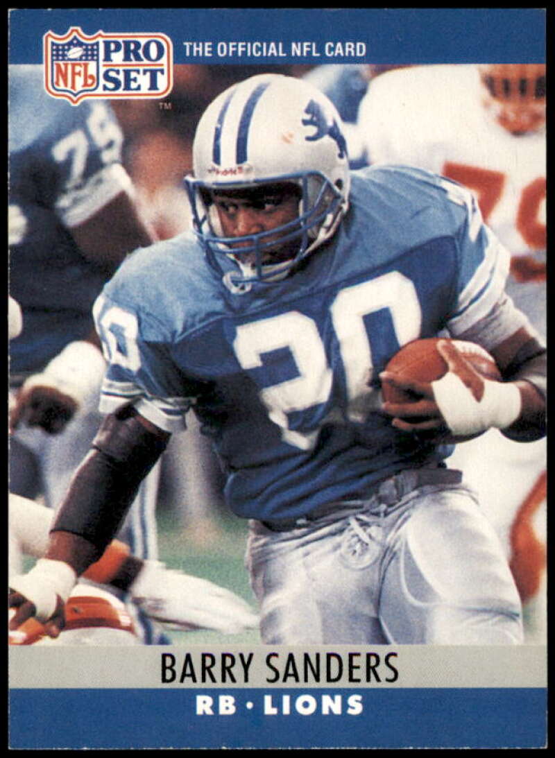 Barry Sanders Card 1990 Pro Set #102  Image 1