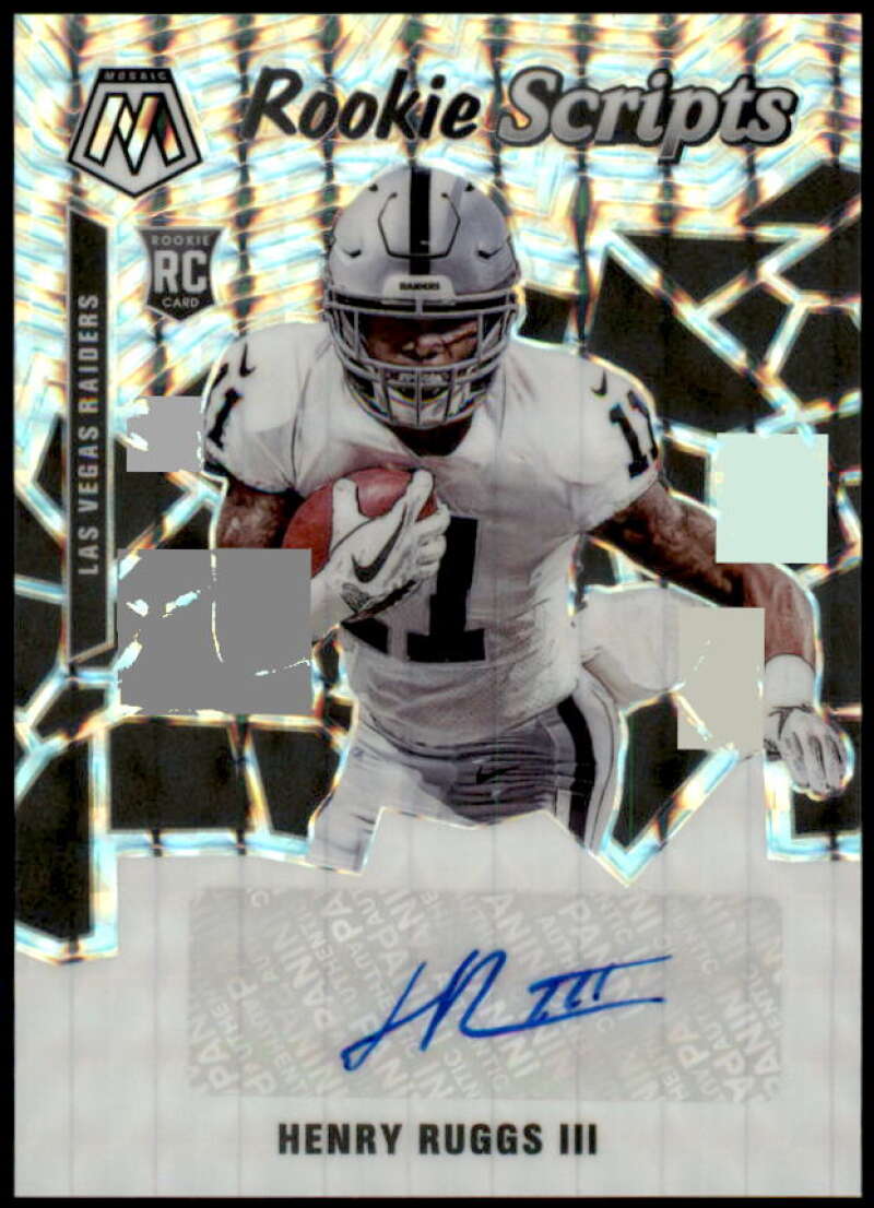 2020 Panini Mosaic #269 Henry Ruggs III RC Rookie Raiders PSA 9 MINT