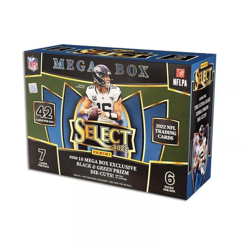 2022 Panini Select Football Mega Box (Black & Green Die-Cuts!) Image 2