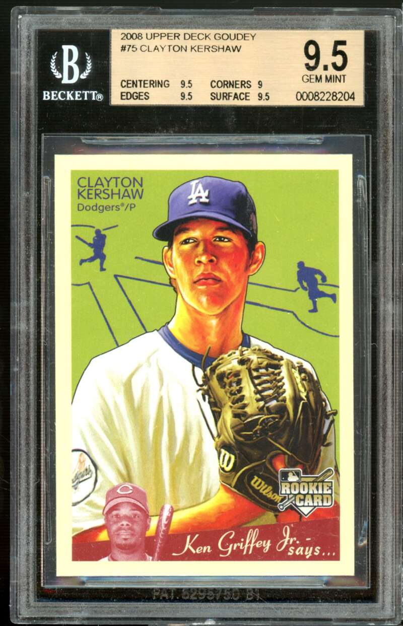 Upper Deck Rookie Card 2008 Upper Deck Goudey #75 BGS 9.5 (9.5 9 9.5 9.5) Image 1