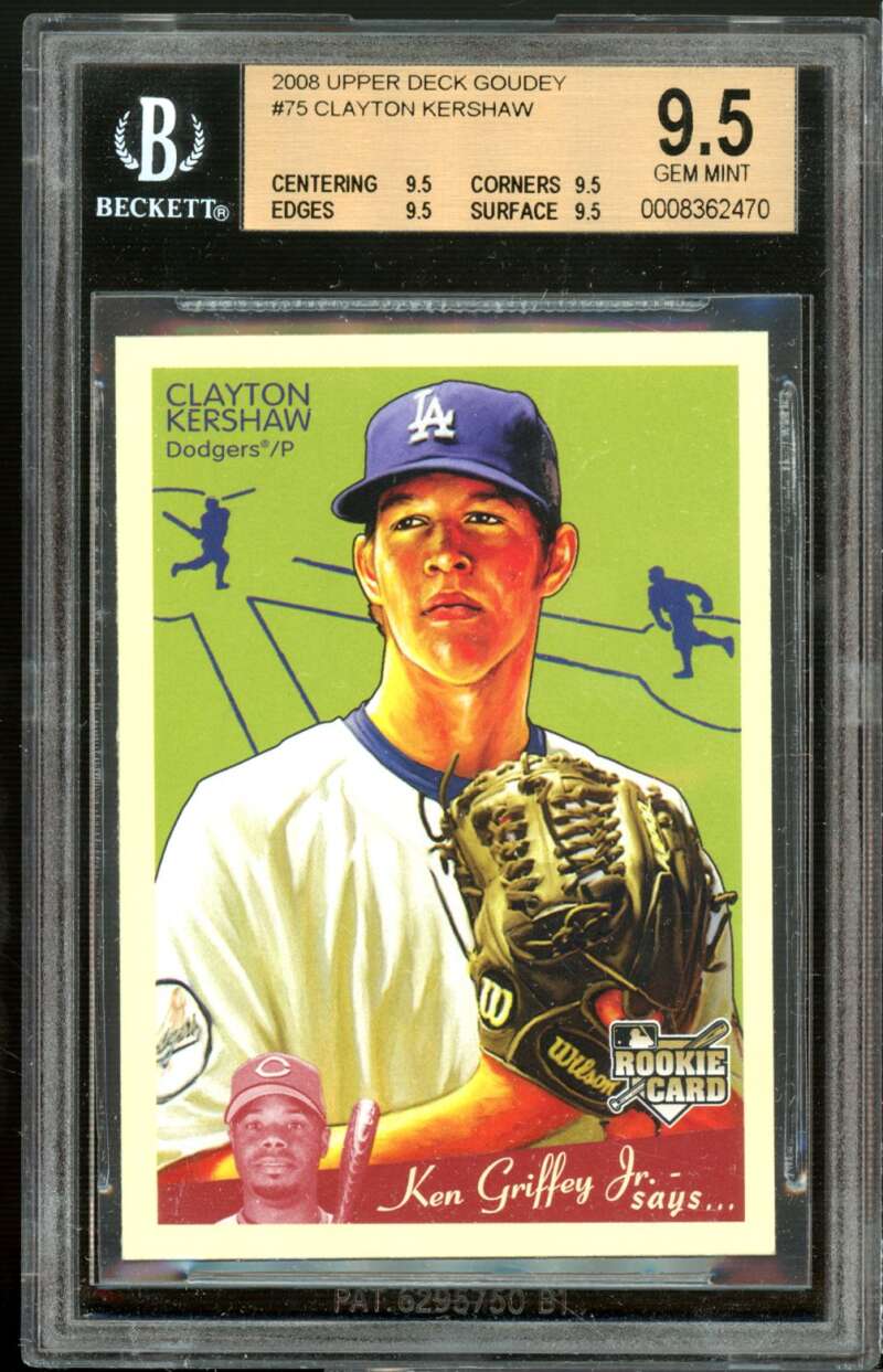 Upper Deck Rookie Card 2008 Upper Deck Goudey #75 BGS 9.5 (9.5 9.5 9.5 9.5) Image 1