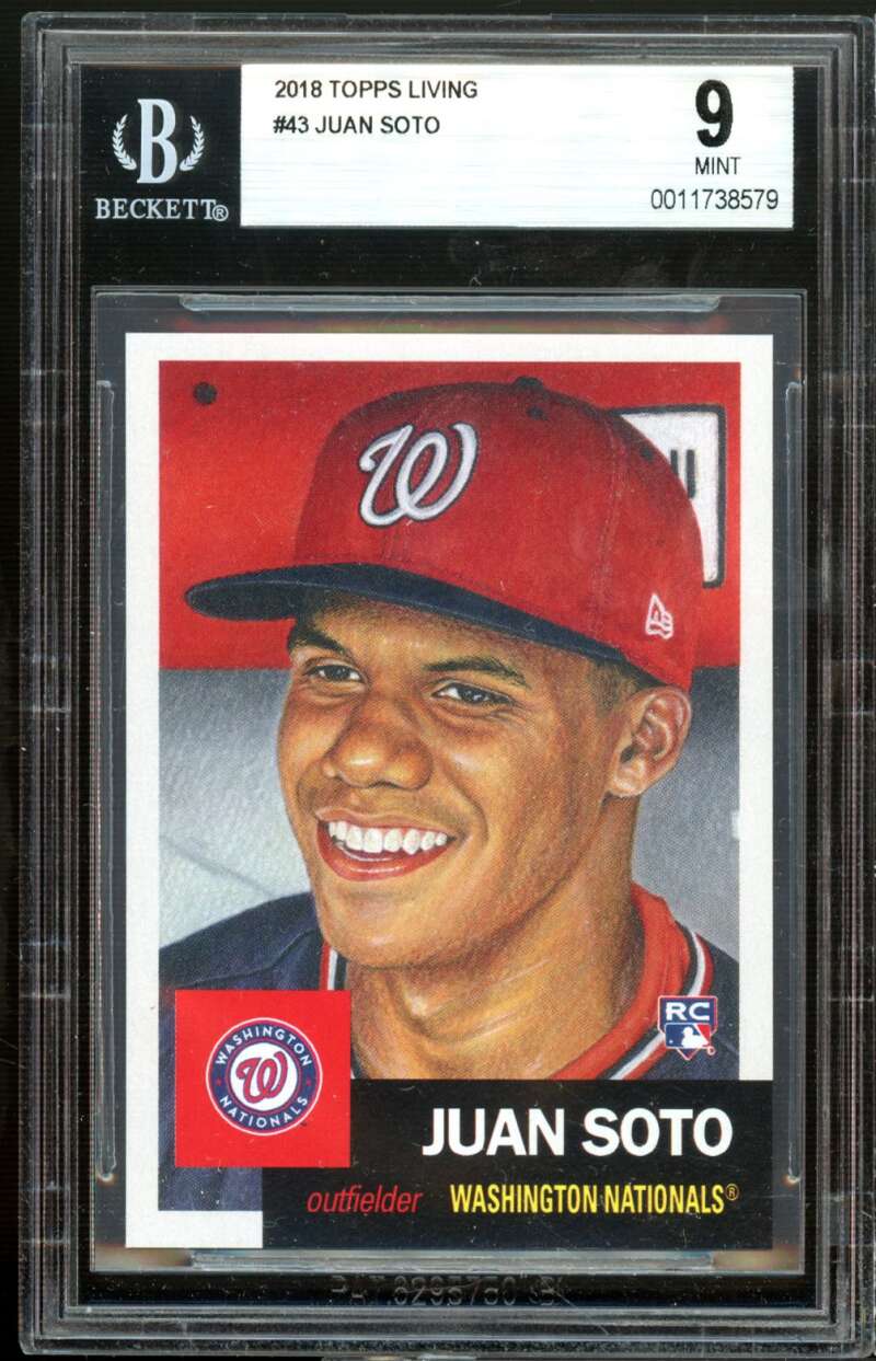 Juan Soto Rookie Card 2018 Topps Living #43 BGS 9 Image 1