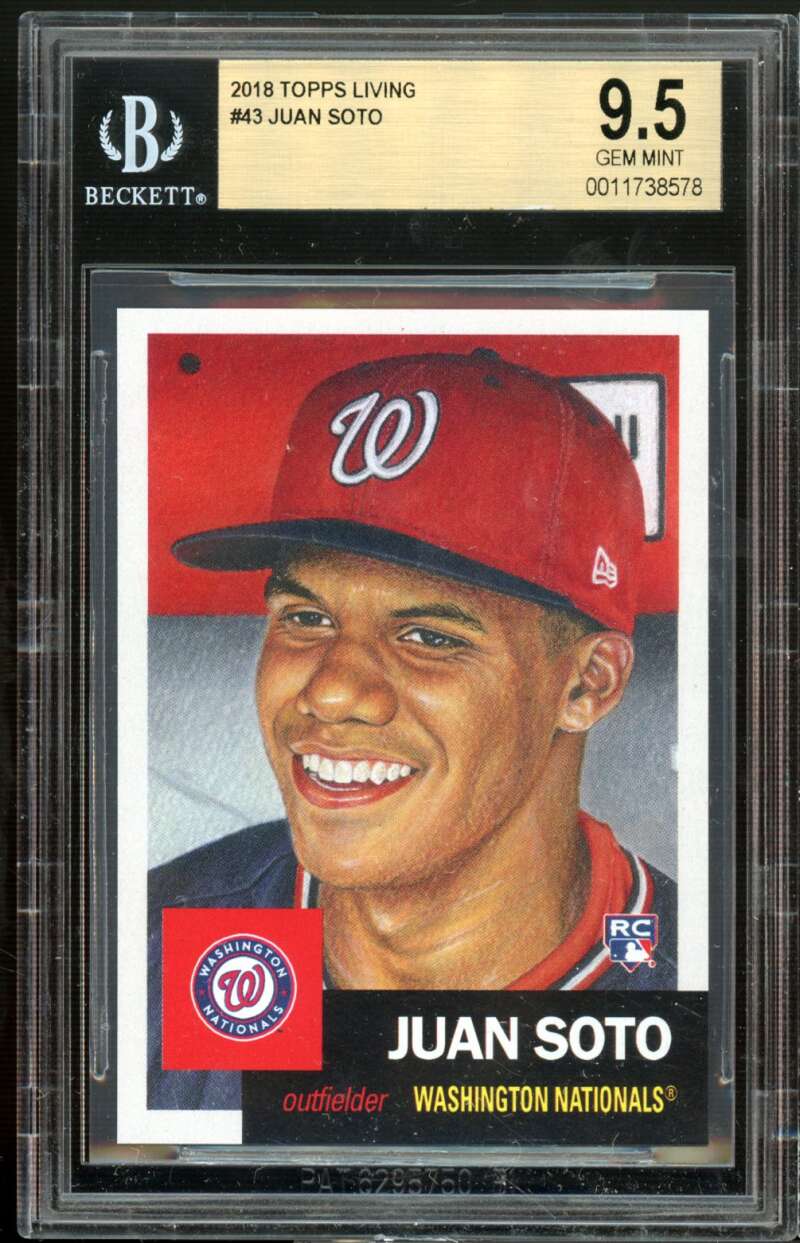 Juan Soto Rookie Card 2018 Topps Living #43 BGS 9.5 Image 1