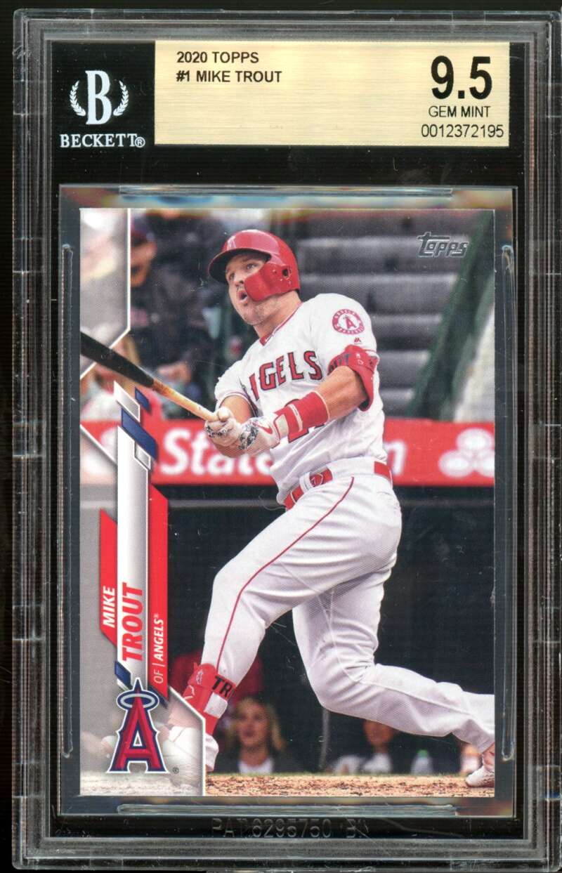 Mike Trout Card 2019 Topps #1 BGS 9.5 Image 1