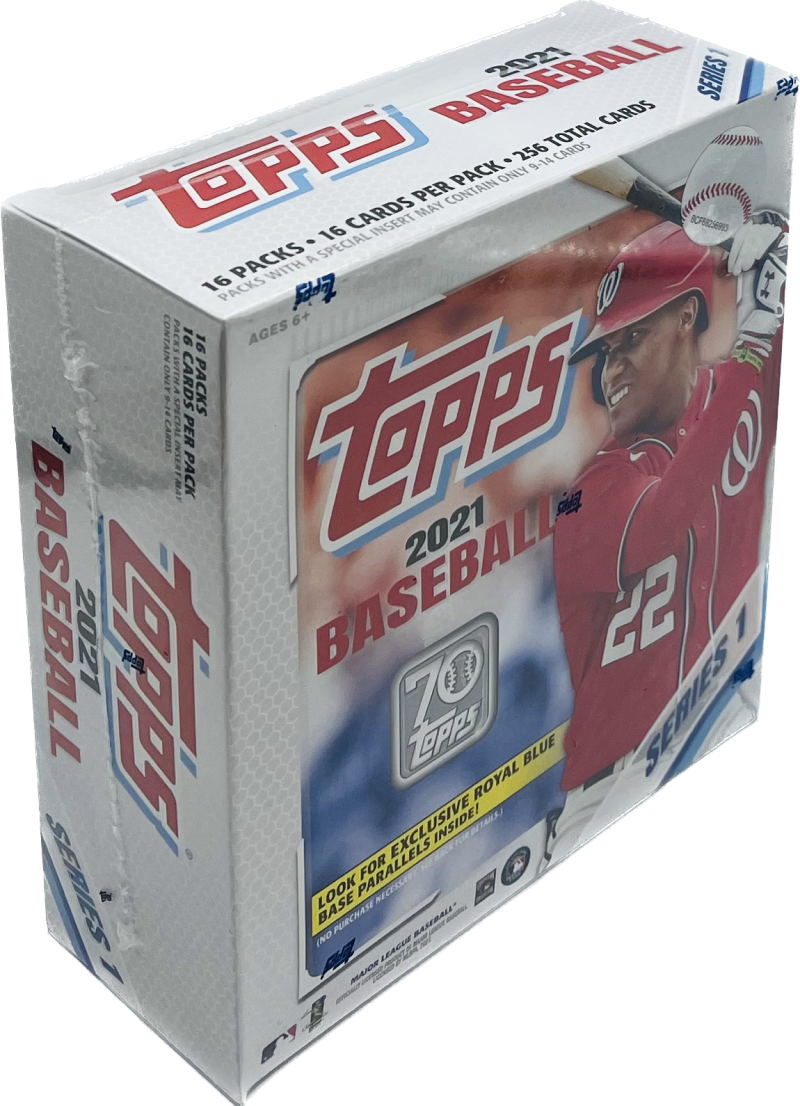 2021 Topps Series 1 Baseball Mega Box (Royal Blue Parallels!) Image 1