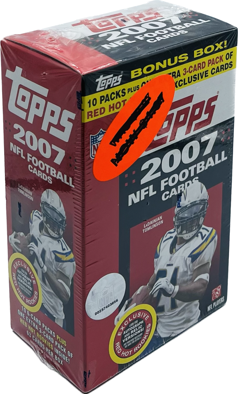 2007 Topps Football Blaster Box   (Red Hot Rookies) Image 1