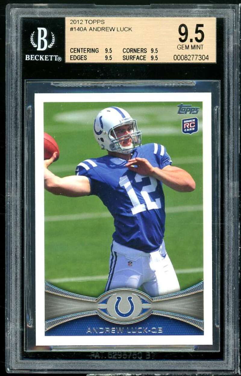 Andrew Luck Rookie Card 2012 Topps #140 BGS 9.5 (9.5 9.5 9.5 9.5) Image 1