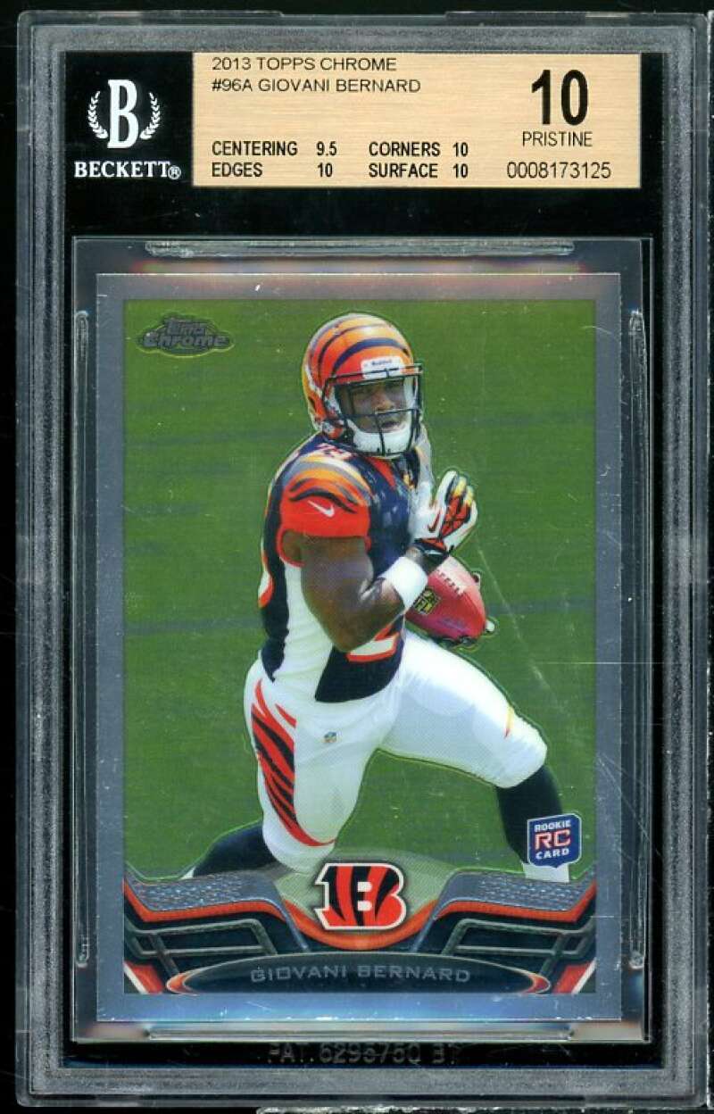 Giovani Bernard Rookie Card 2013 Topps Chrome #96 (PRISTINE) BGS 10 Image 1