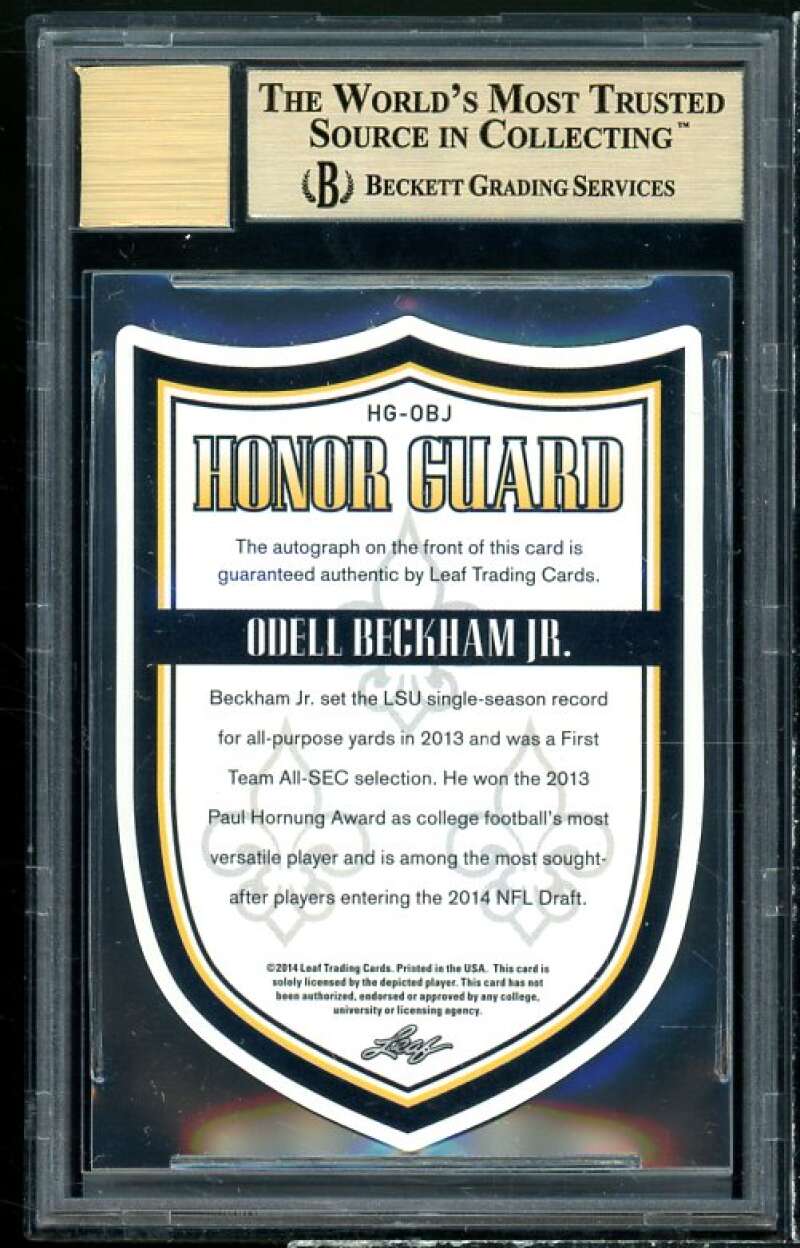 Odell Beckham Jr. Framed Signed Jersey Beckett Autographed LSU 