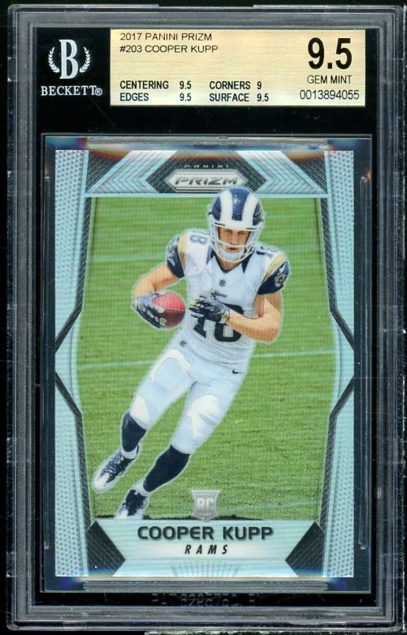 Cooper Kupp Rookie Card 2017 Panini Prizm #203 BGS 9.5 (9.5 9 9.5 9.5) Image 1