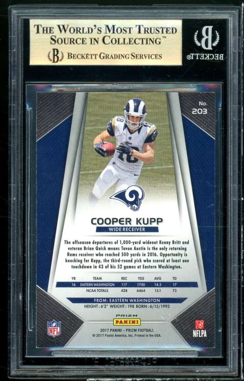 Cooper Kupp Rookie Card 2017 Panini Prizm #203 BGS 9.5 (9.5 9 9.5 9.5) Image 2