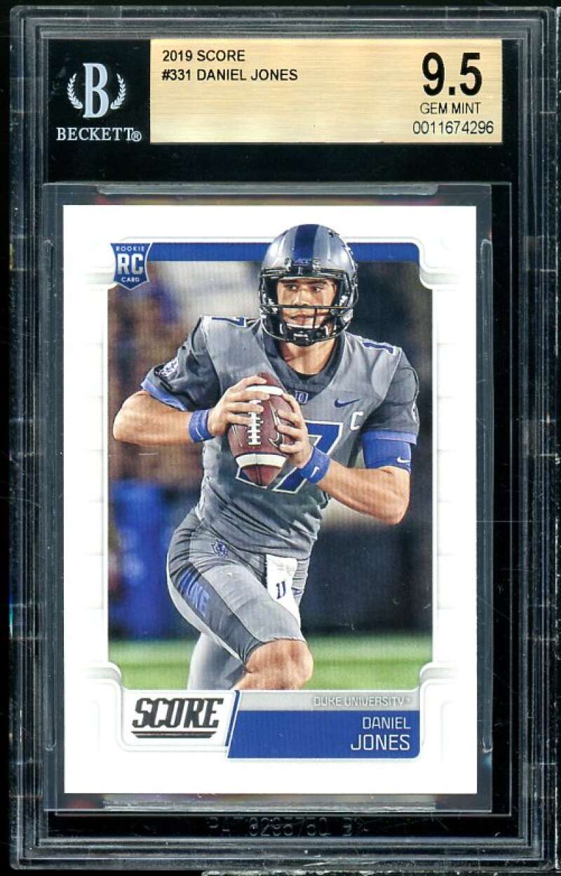 Daniel Jones Rookie Card 2019 Score #331 BGS 9.5 Image 1