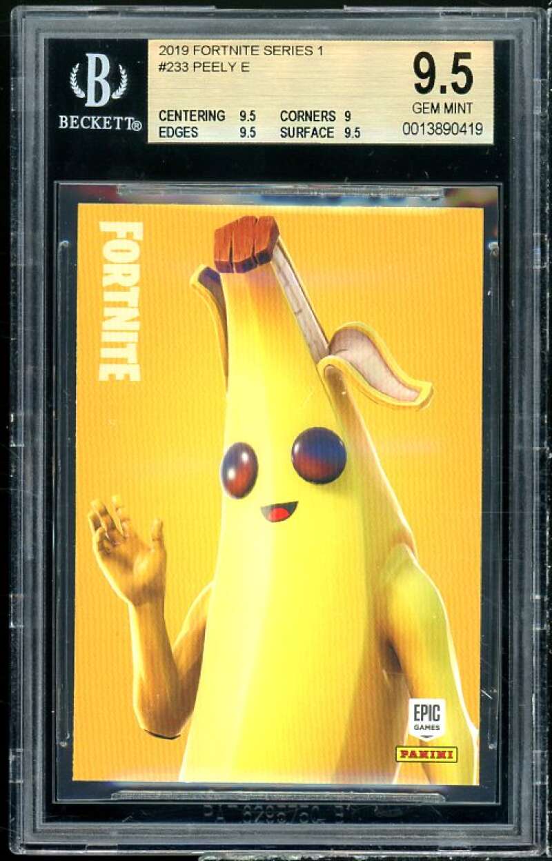 Peely Card 2019 Fortnite Series 1 USA #233 BGS 9.5 (9.5 9 9.5 9.5) Image 1