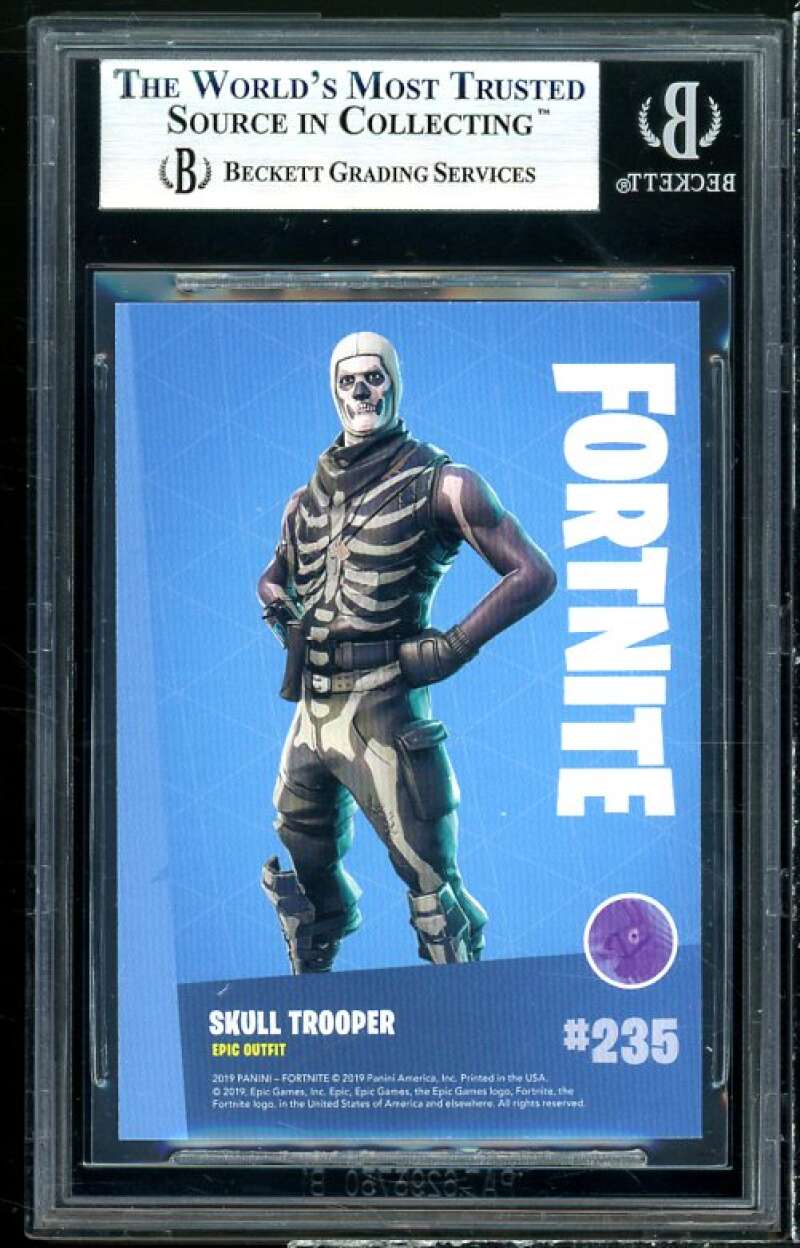 Skull Trooper Card 2019 Fortnite Series 1 USA #235 BGS 9 (9.5 9 9 9.5) Image 2