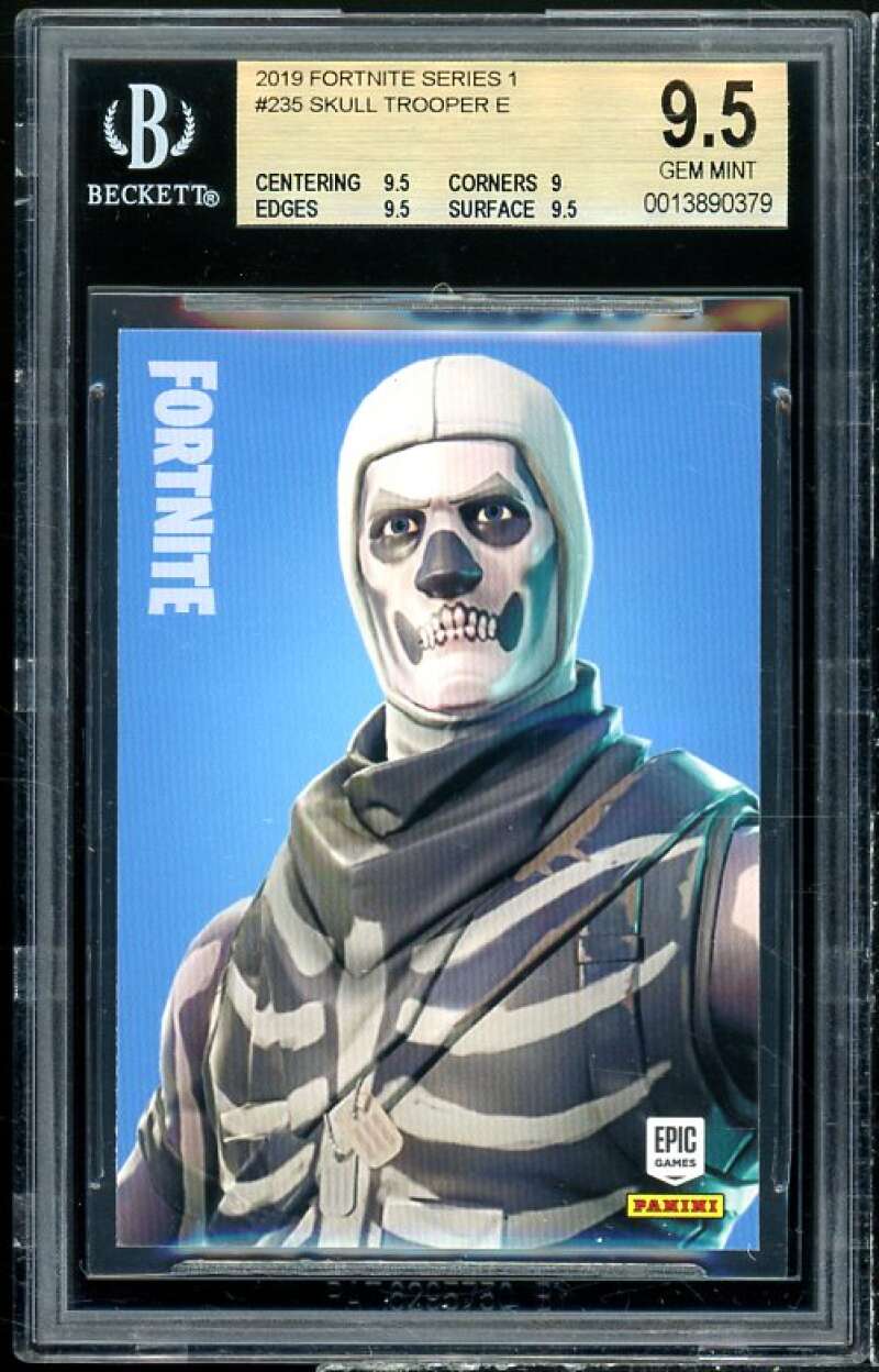 Skull Trooper Card 2019 Fortnite Series 1 USA #235 BGS 9.5 (9.5 9 9.5 9.5) Image 1