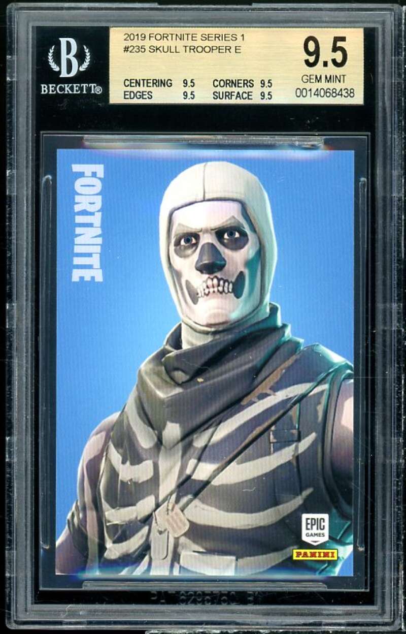 Skull Trooper Card 2019 Fortnite Series 1 USA #235 BGS 9.5 (9.5 9.5 9.5 9.5) Image 1