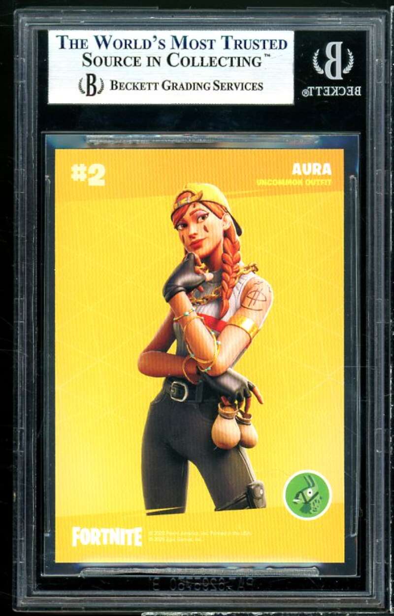 Aura Card 2020 Fortnite Series 2 USA #235 BGS 9 (9.5 9.5 9.5 8.5) Image 2