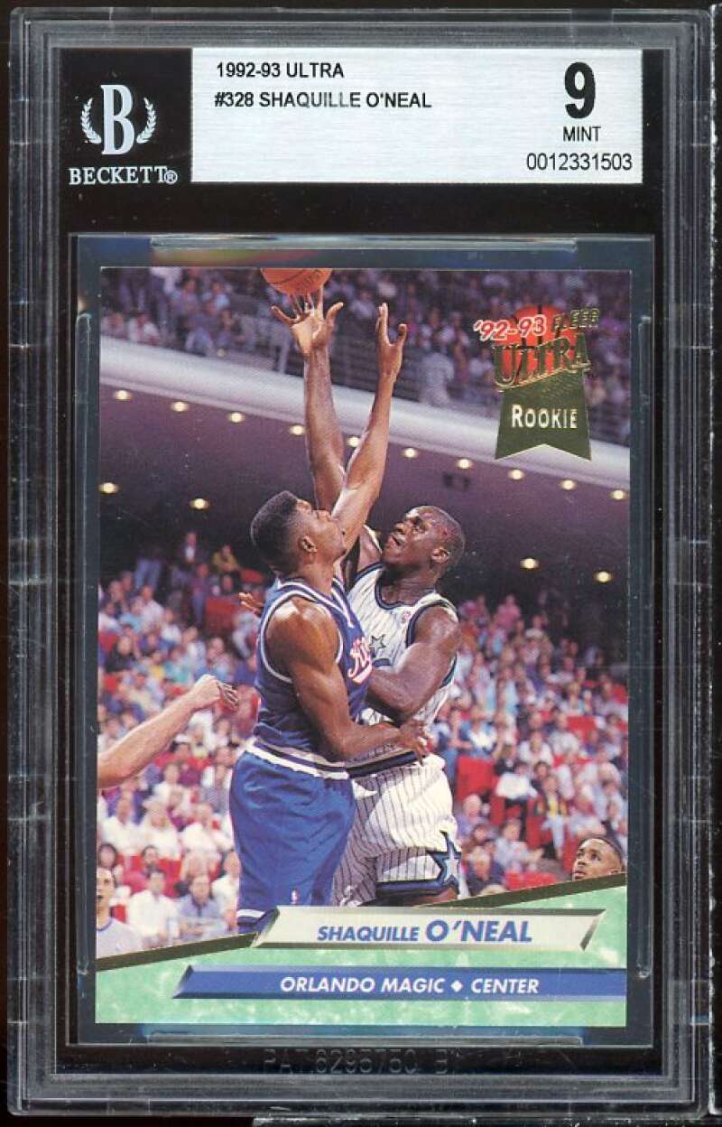 Shaquille O'Neal Rookie Card 1992-93 Ultra #328 BGS 9 Image 1