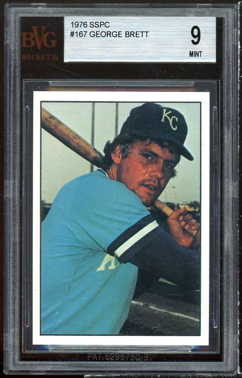 George Brett Card 1976 SSPC #167 BGS 9 (9 9 9.5 9) Image 1